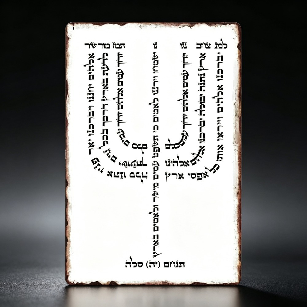 Wall Art - CIFBUY Vintage Hebrew YHVH Aluminum Wall