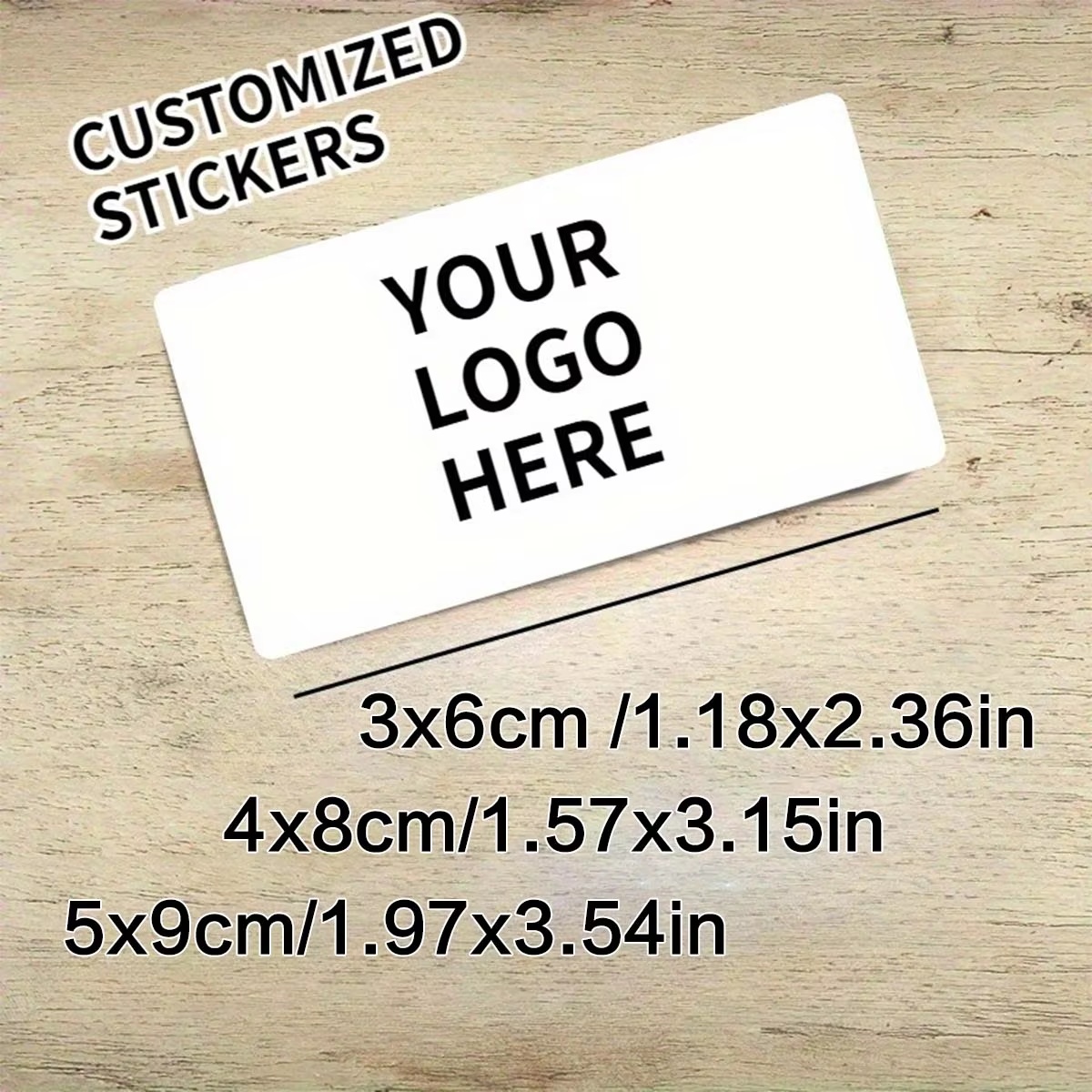 Wall Sticker - Custom Rectangular Stickers – Personalized Logos