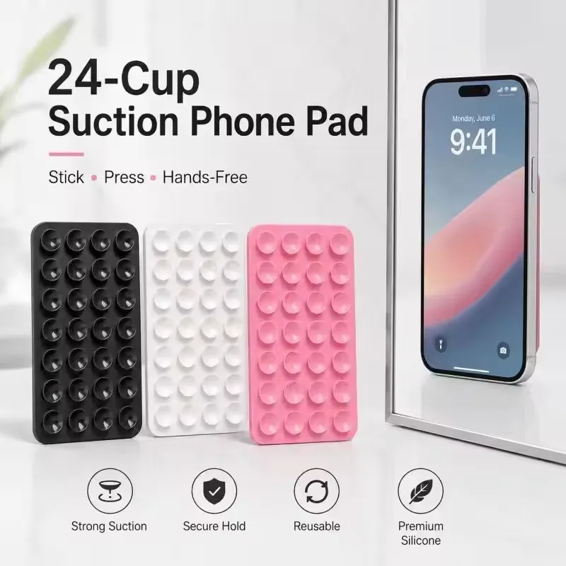 Silicone Wall Suction Cup Brac - Wall Sticker 评论和价格