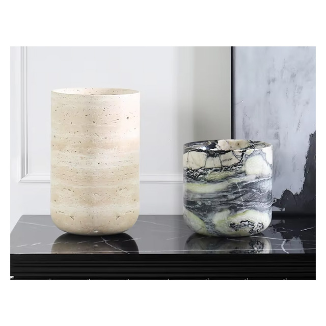Customized Natural Marble Vase - Vase Decor 评论和价格