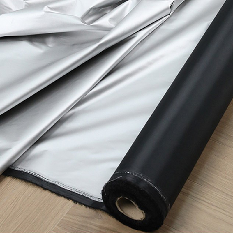 1m Black Silver Coated Blackou - Curtain Curtain 评论和价格