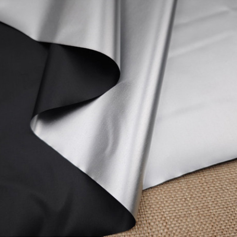 1m Black Silver Coated Blackou - Curtain Curtain 评论和价格
