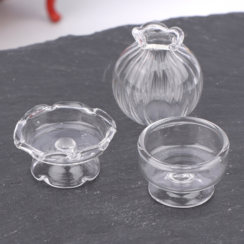 1:12 Dollhouse Miniature Glass - Vase Decor 评论和价格