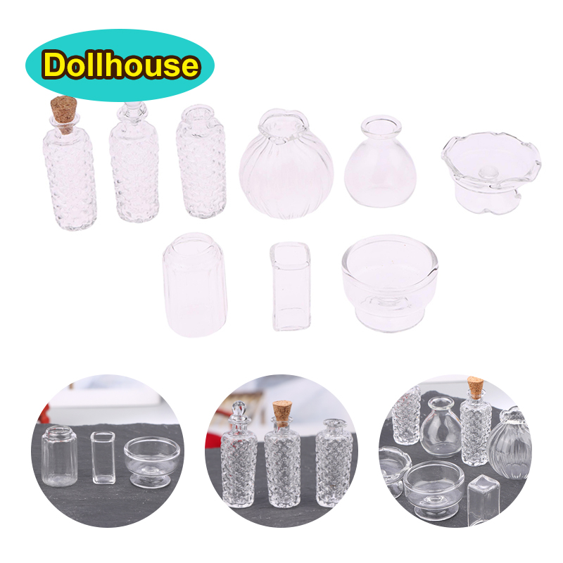1:12 Dollhouse Miniature Glass - Vase Decor 评论和价格
