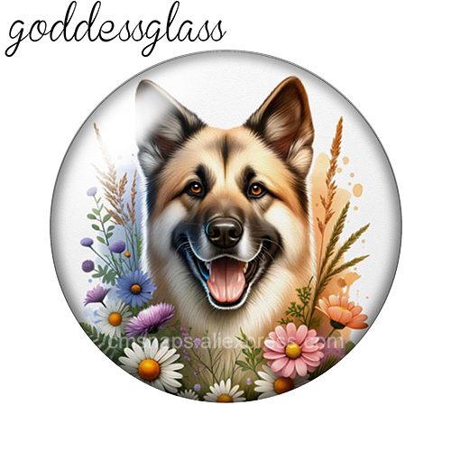 ‌Cute Dogs among the Flowers s - Vase Decor 评论和价格