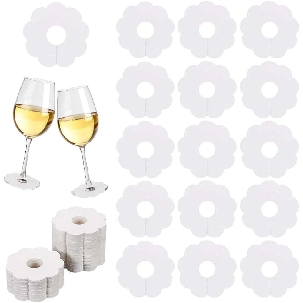 150 Pcs Paper Wine Glass Marke - Vase Decor 评论和价格