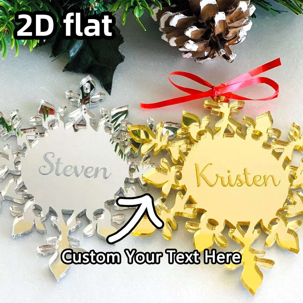 Custom Acrylic Snowflake Ornam - Decorative Mirror 评论和价格