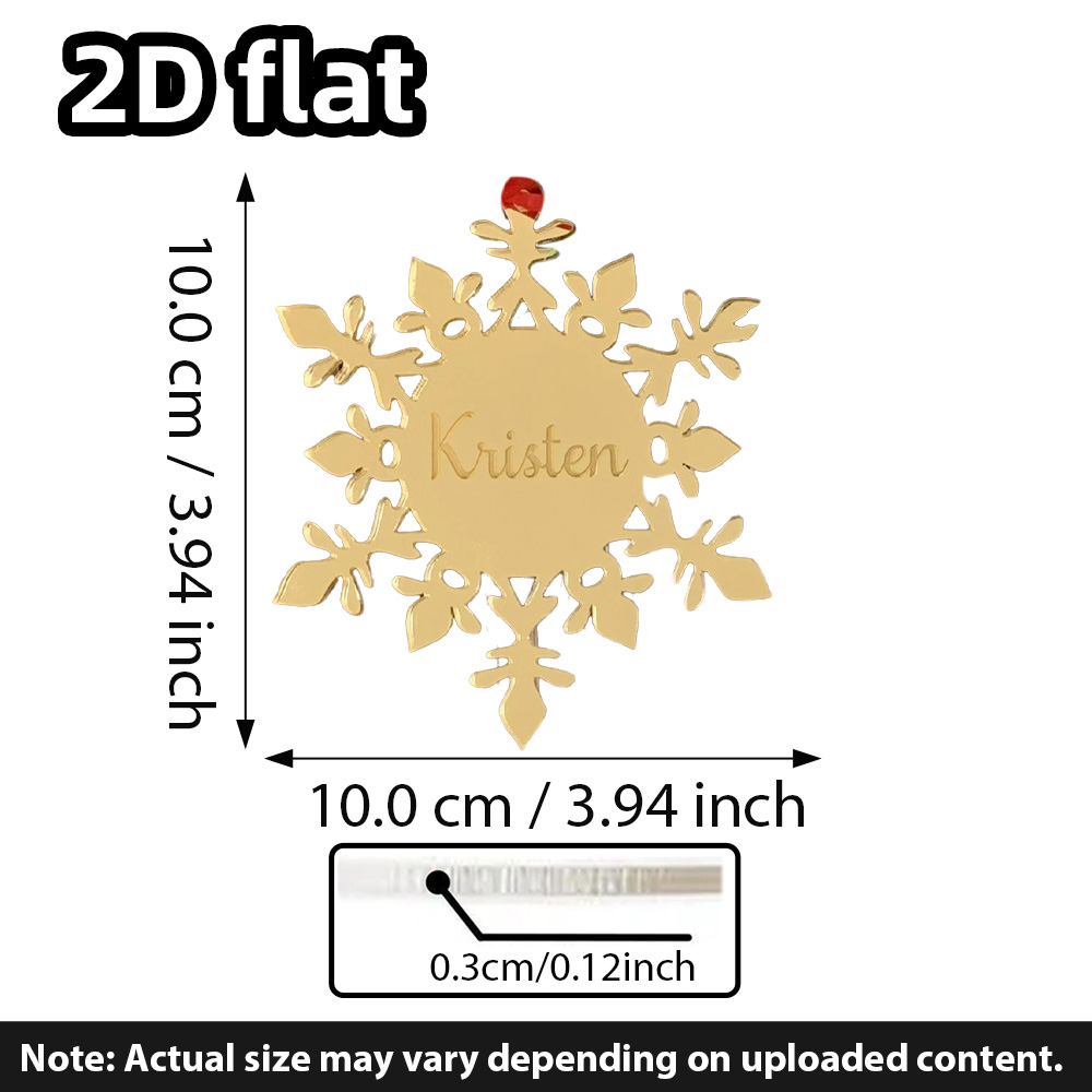 Custom Acrylic Snowflake Ornam - Decorative Mirror 评论和价格