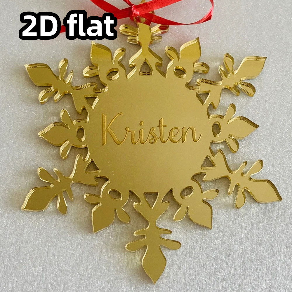 Custom Acrylic Snowflake Ornam - Decorative Mirror 评论和价格