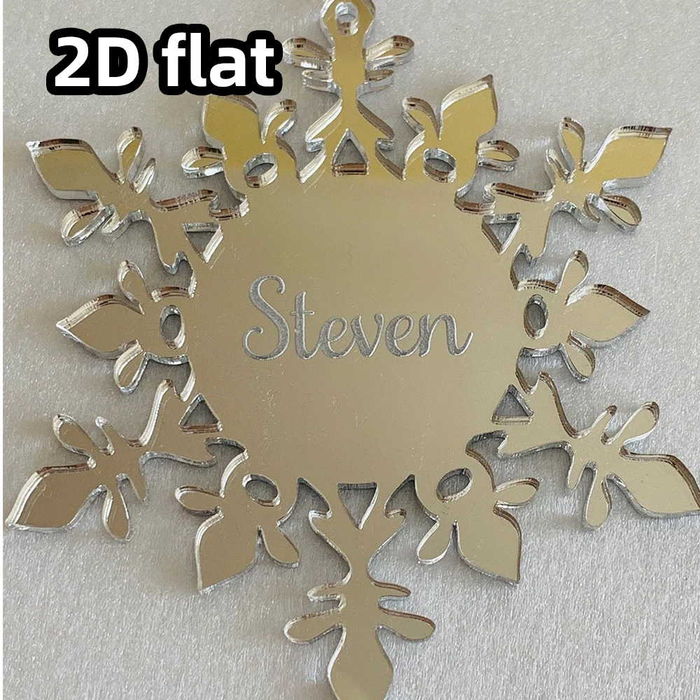 Custom Acrylic Snowflake Ornam - Decorative Mirror 评论和价格