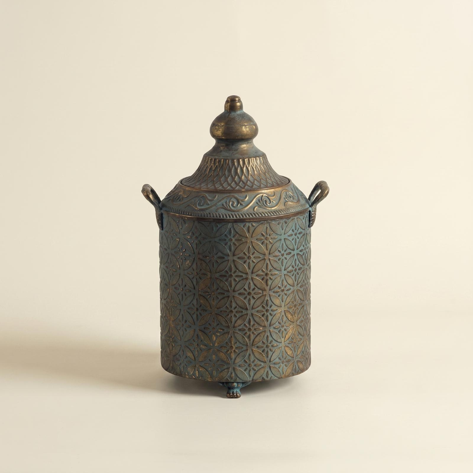 Patina Finished Metal Decorati - Vase Decor 评论和价格