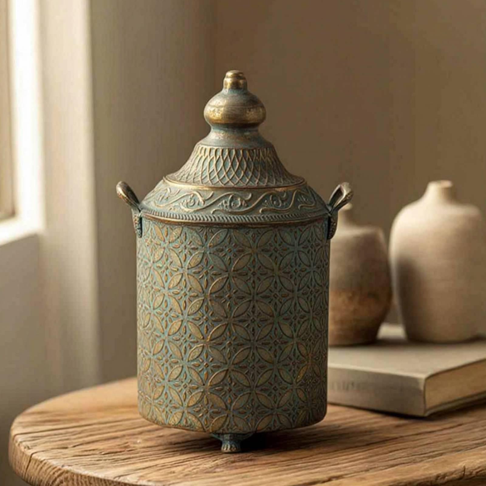 Patina Finished Metal Decorati - Vase Decor 评论和价格
