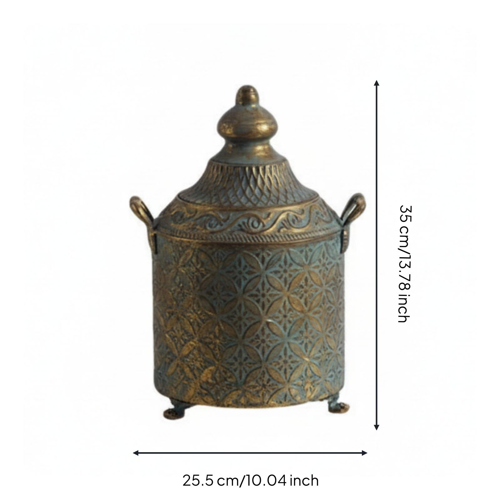Patina Finished Metal Decorati - Vase Decor 评论和价格
