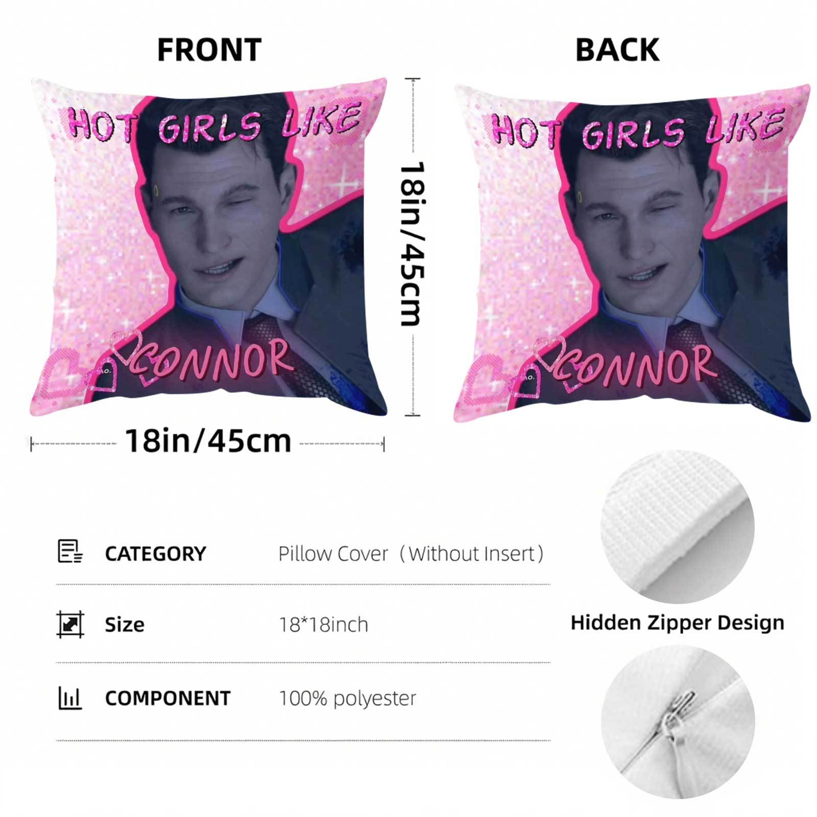 Customize 1pc CONNOR SO HOT Pi - Throw Pillow 评论和价格