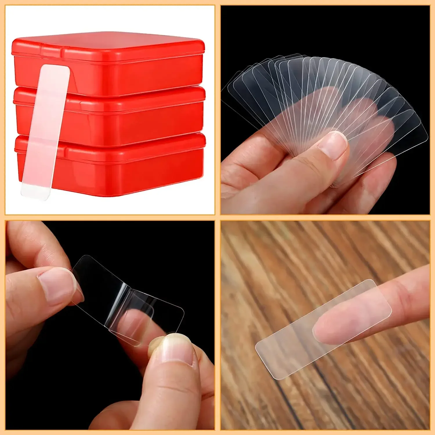 300Pcs Double Sided Adhesive T - Wall Sticker 评论和价格
