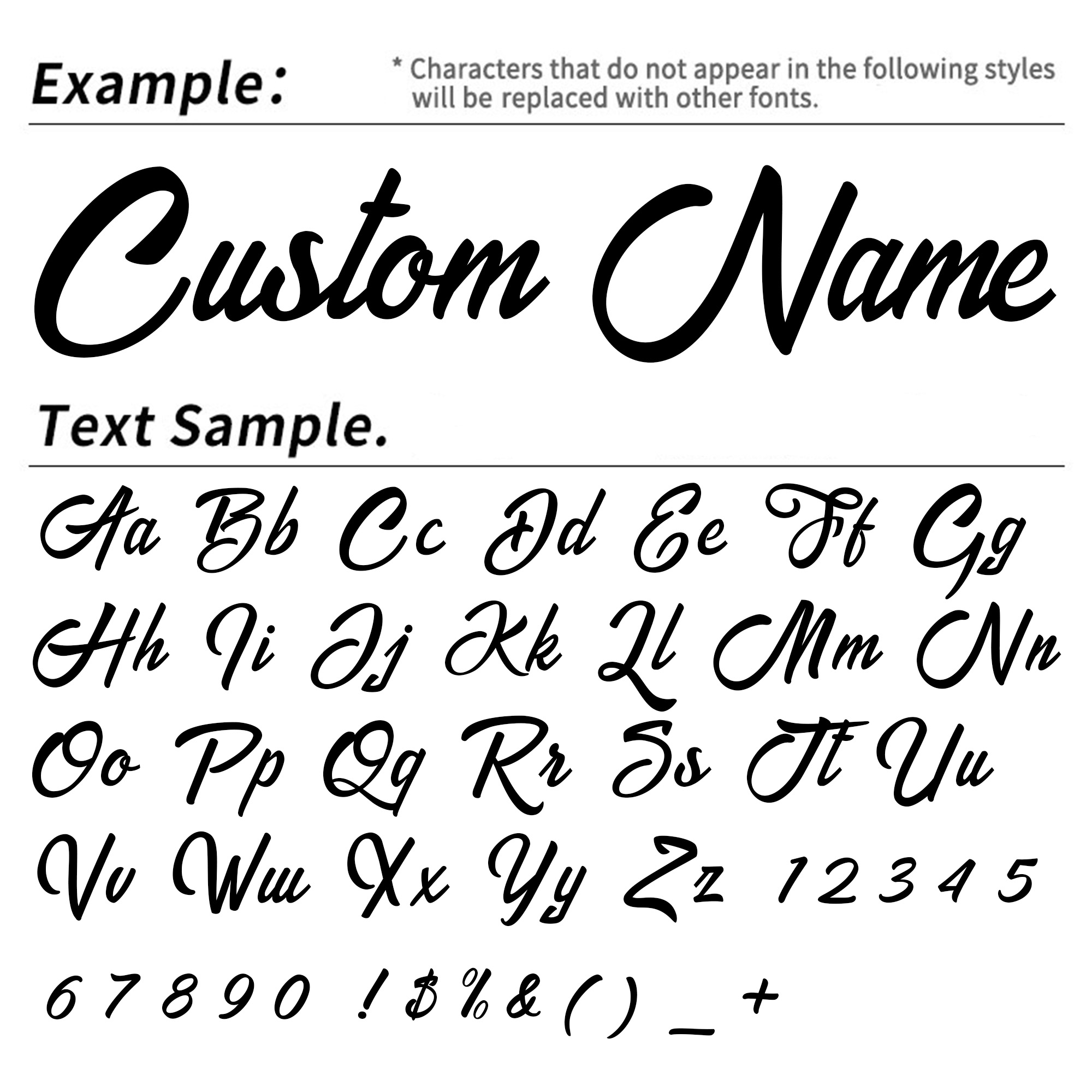 2PCS Custom Cursive Name Vinyl - Wall Sticker 评论和价格