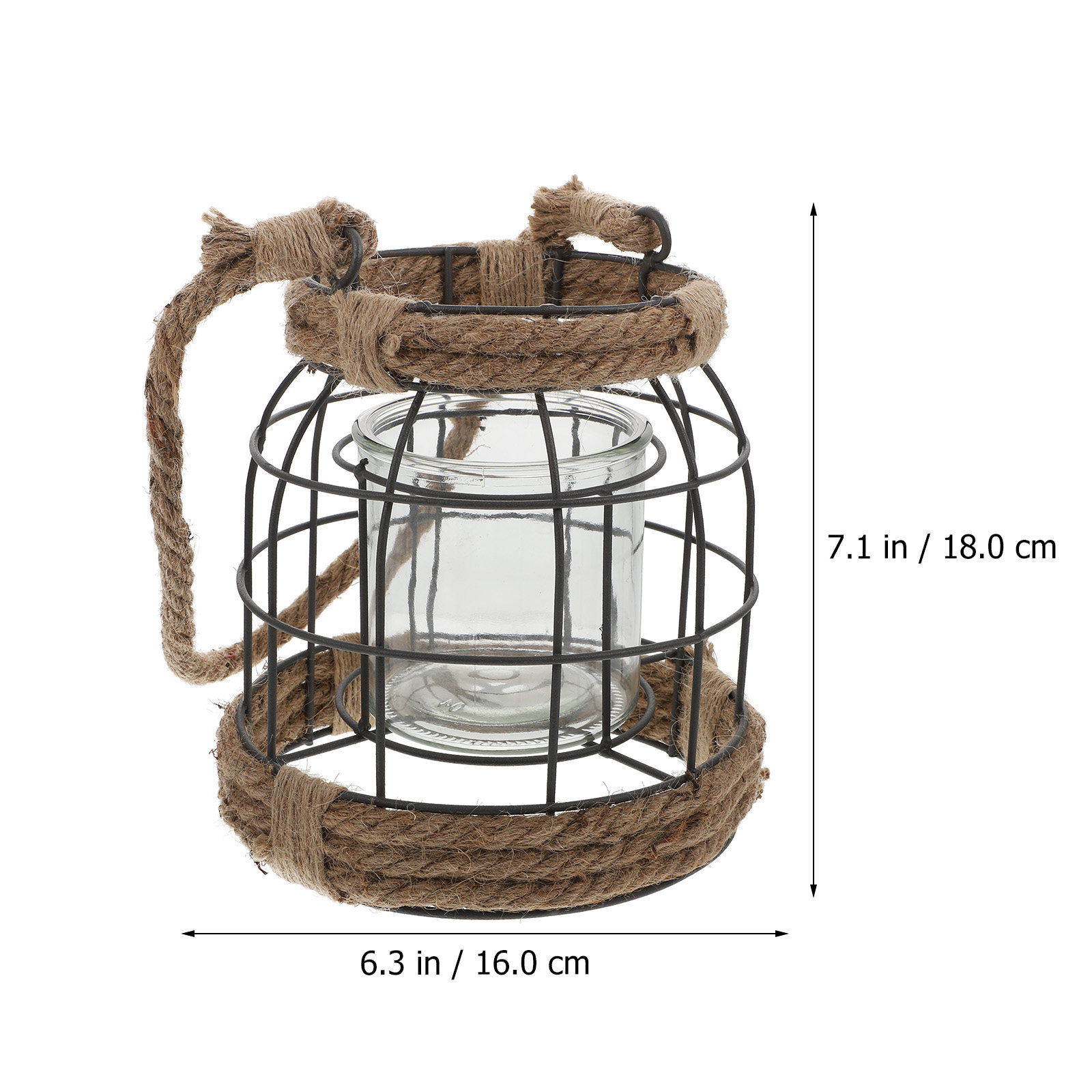 Iron Candle Holder Lantern Vin - Candle Holder Decor 评论和价格