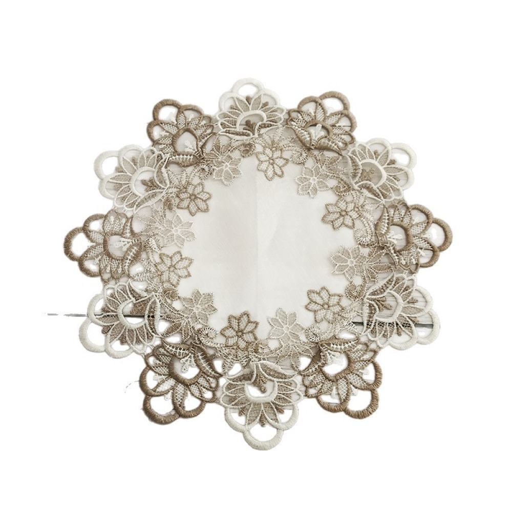 Exquisite Round Lace Placemat  - Table Runner 评论和价格