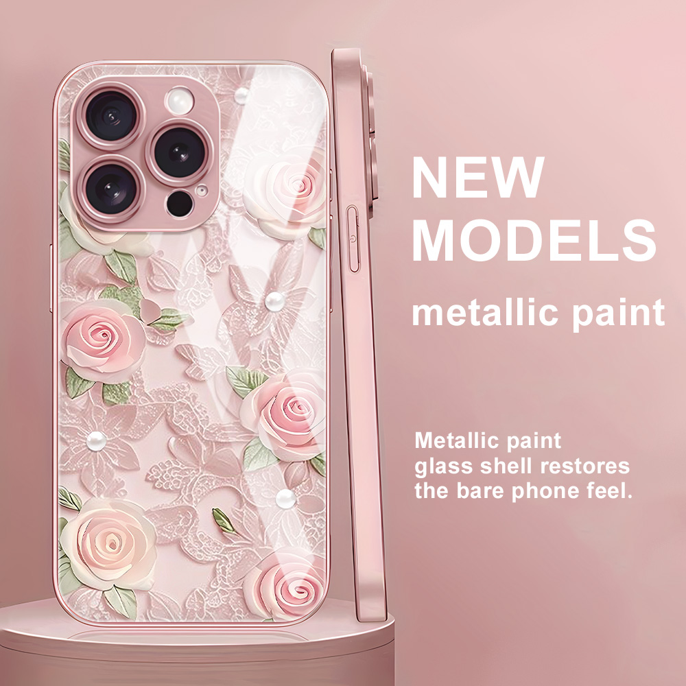 Flower Tempered Glass Case For - Vase Decor 评论和价格