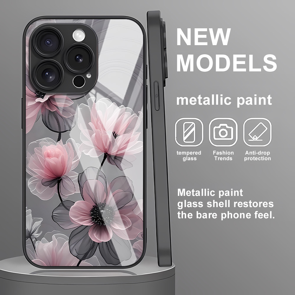 Flower Tempered Glass Case For - Vase Decor 评论和价格