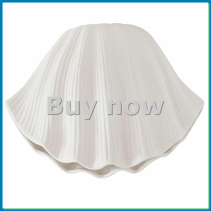Nordic Style Shell Shaped Cera - Vase Decor 评论和价格
