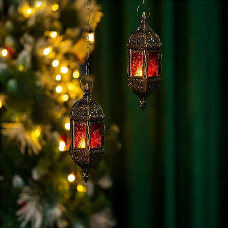 AB34-4 Pcs Hanging Hexagon Dec - Candle Holder Decor 评论和价格