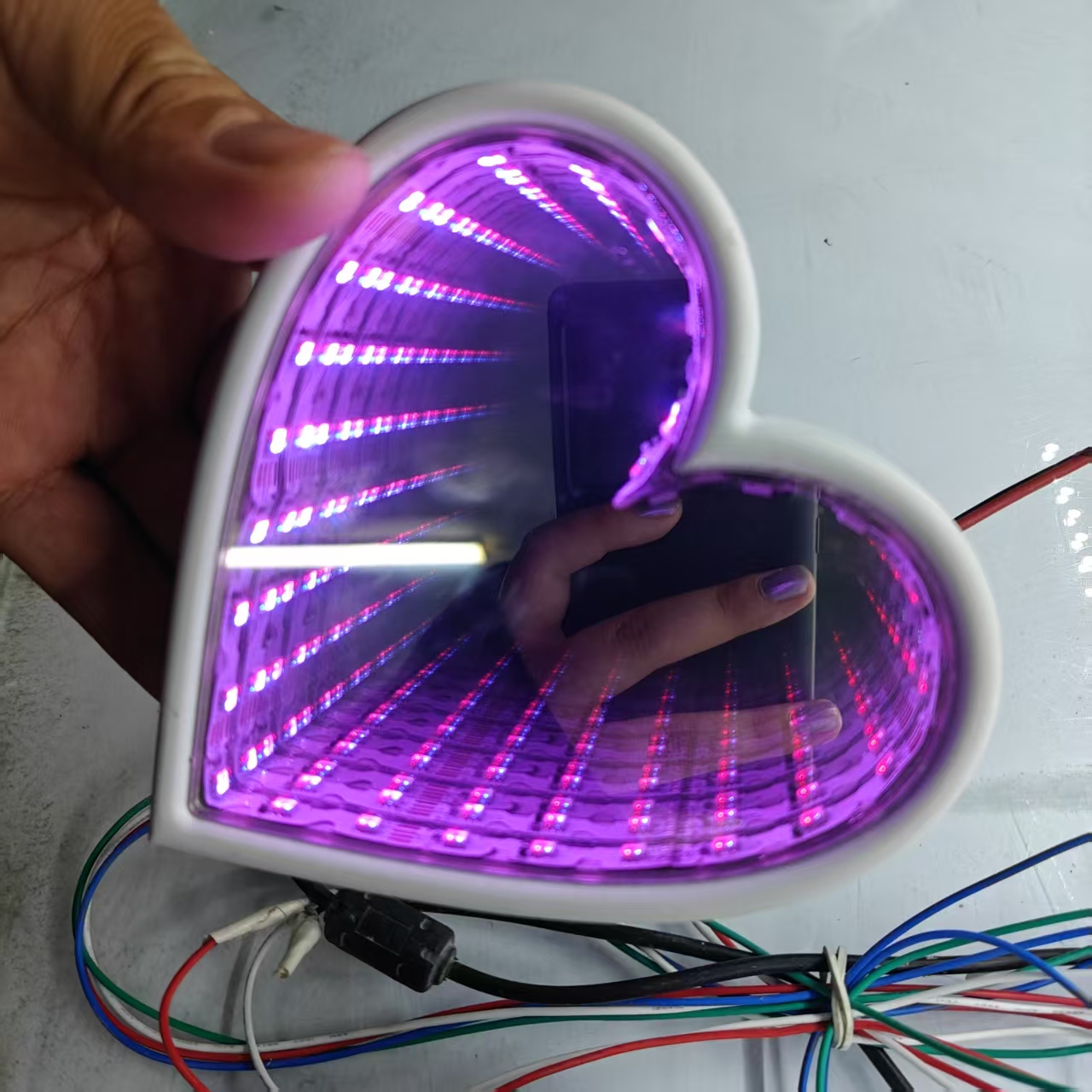 3D Multi-Color Infinity Mirror - Decorative Mirror 评论和价格