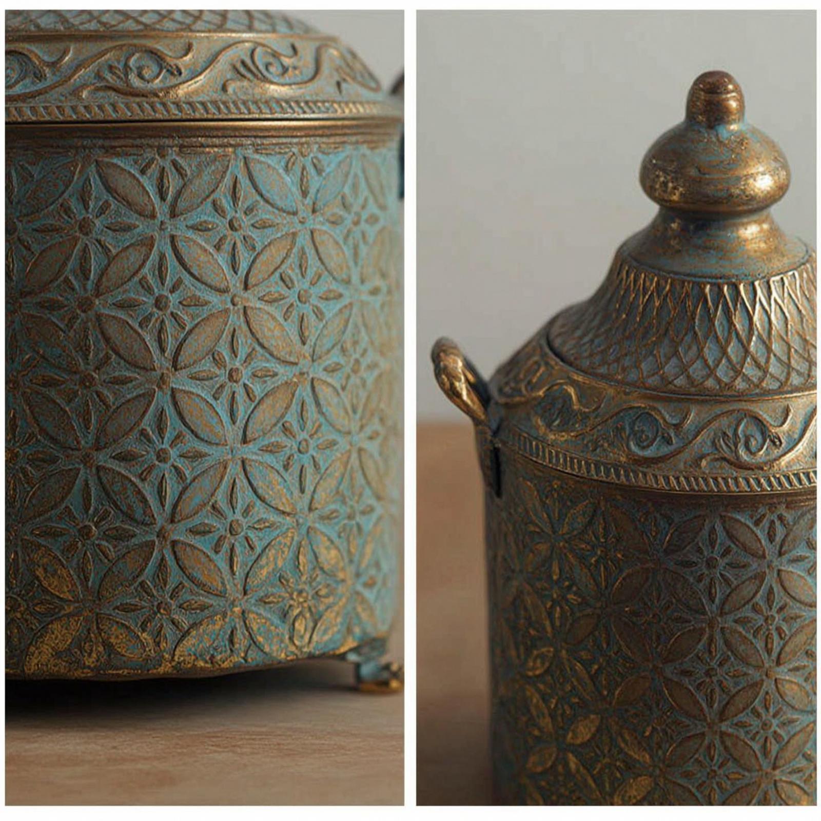 Decorative Iron Vase Aged Gild - Vase Decor 评论和价格
