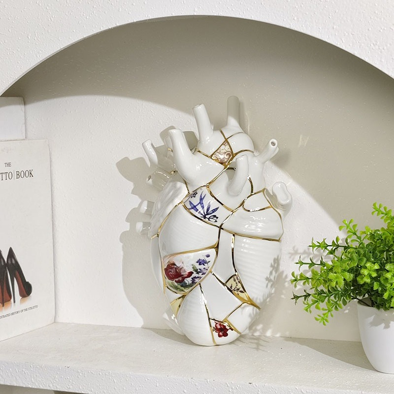 Heart vase Living room wine ca - Vase Decor 评论和价格