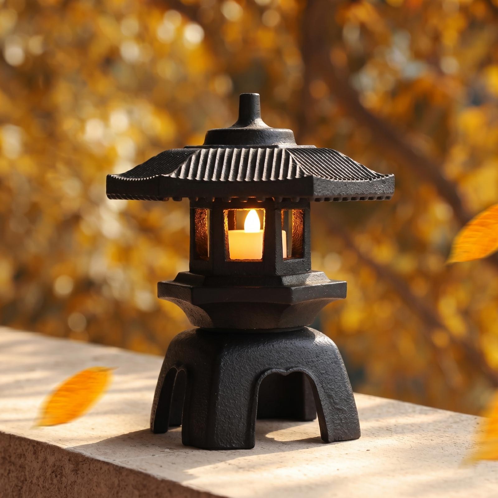 Cast Iron Lantern Classic Cand - Candle Holder Decor 评论和价格