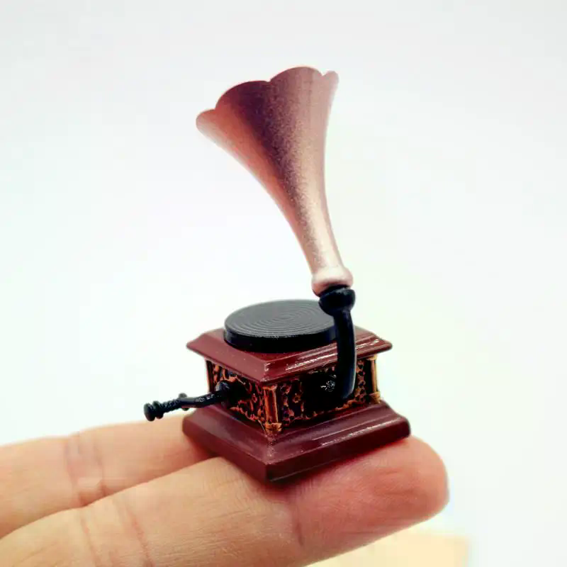 Dollhouse Vintage Phonograph M - Interior Design Living Room 评论和价格