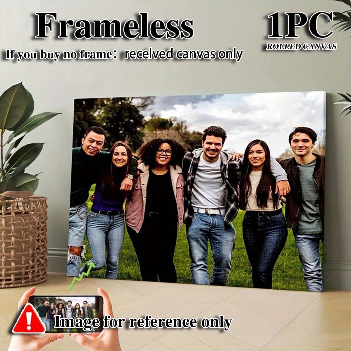 Custom 2D Photo Canvas Wall Ar - Picture Frame 评论和价格