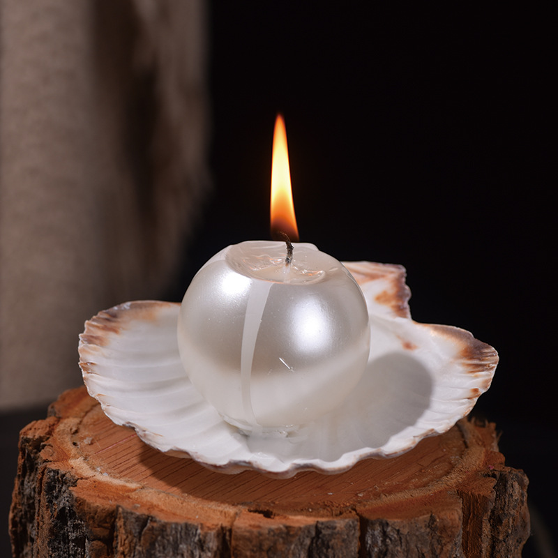 Elegant Pearl Ball Candles wit - Candle Holder Decor 评论和价格