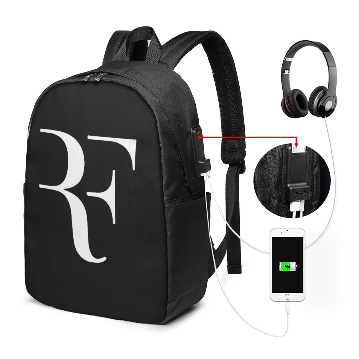 Roger Federer Backpack Travel  - Wall Sticker 评论和价格
