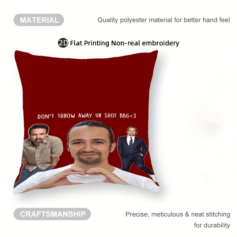 Customize 1pc Lin-Manuel Miran - Throw Pillow 评论和价格