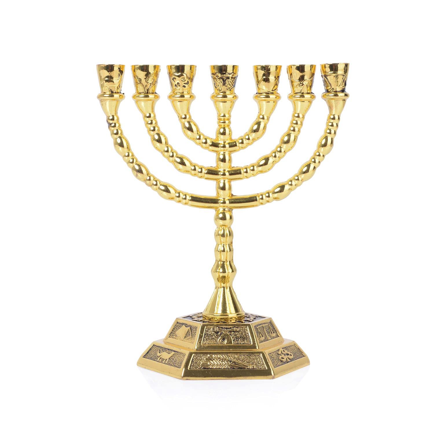 7 Branch Menorah Jewish Home D - Candle Holder Decor 评论和价格