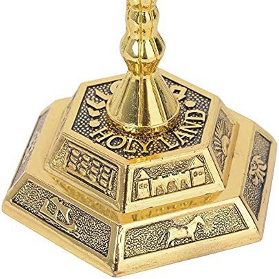 7 Branch Menorah Jewish Home D - Candle Holder Decor 评论和价格