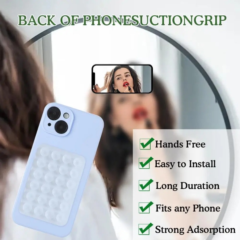 Silicone Suction Phone Holder  - Wall Sticker 评论和价格