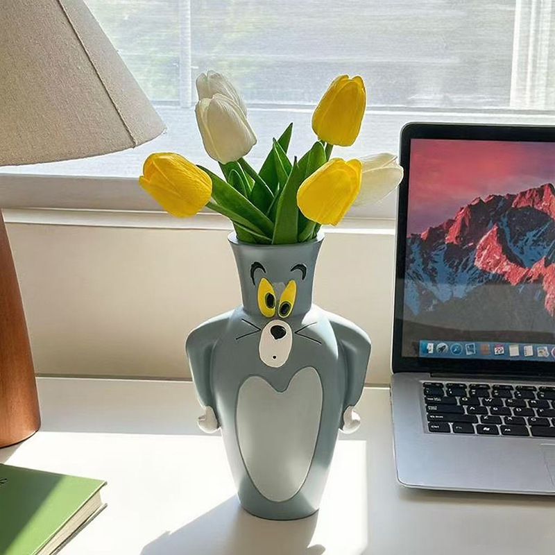 Cartoon Tom New and Jerry New  - Vase Decor 评论和价格
