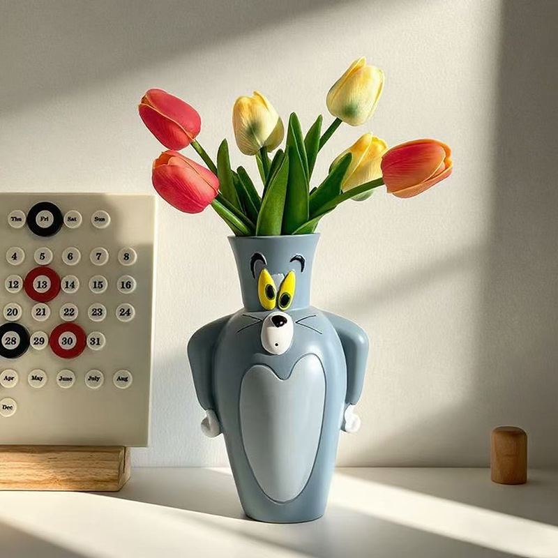 Cartoon Tom New and Jerry New  - Vase Decor 评论和价格