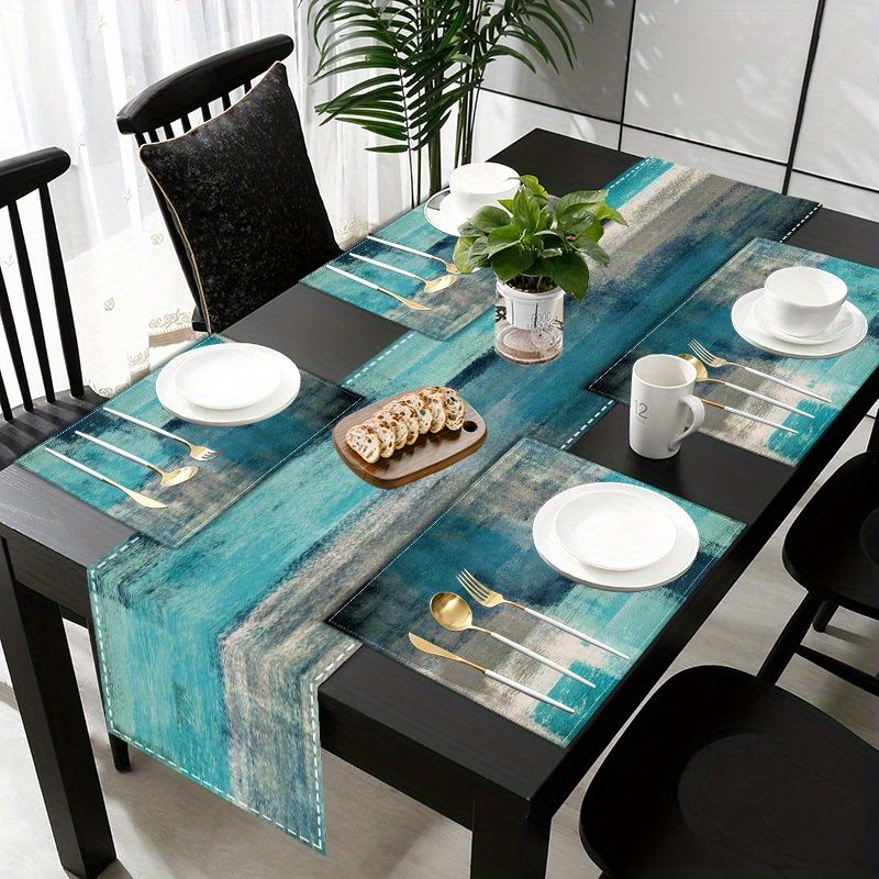 VIKAMA Morandi Abstract Ink Ta - Table Runner 评论和价格