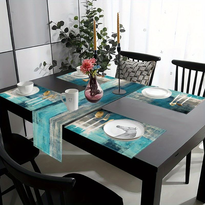 VIKAMA Morandi Abstract Ink Ta - Table Runner 评论和价格
