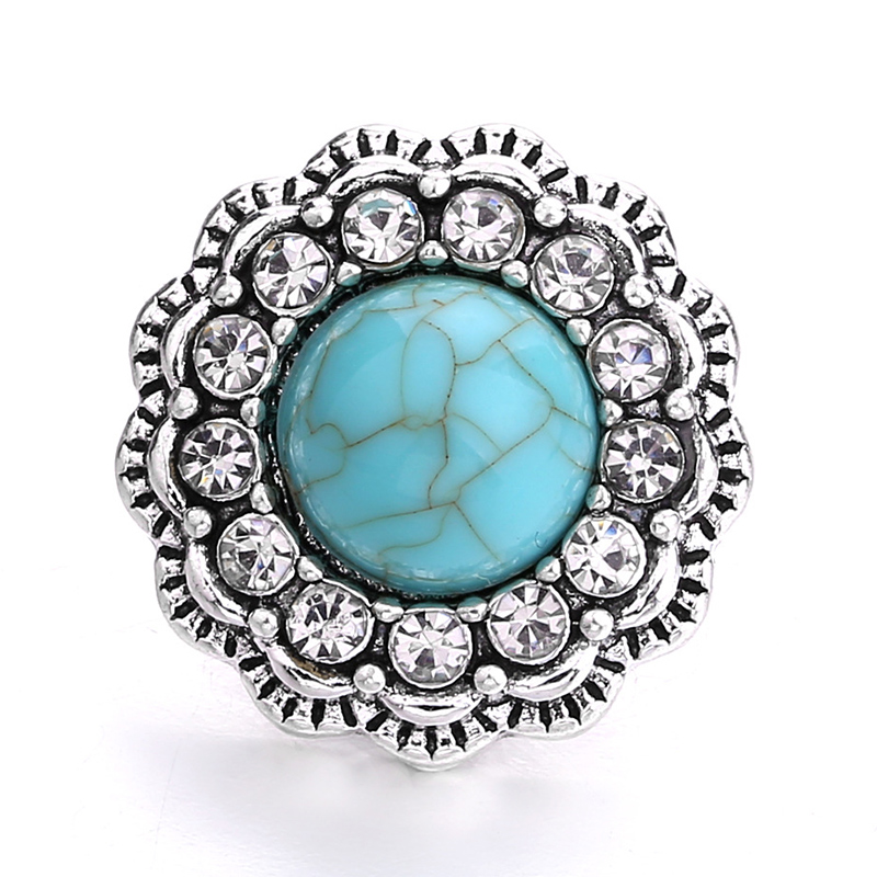 Turquoise stone Rhinestones An - Vase Decor 评论和价格