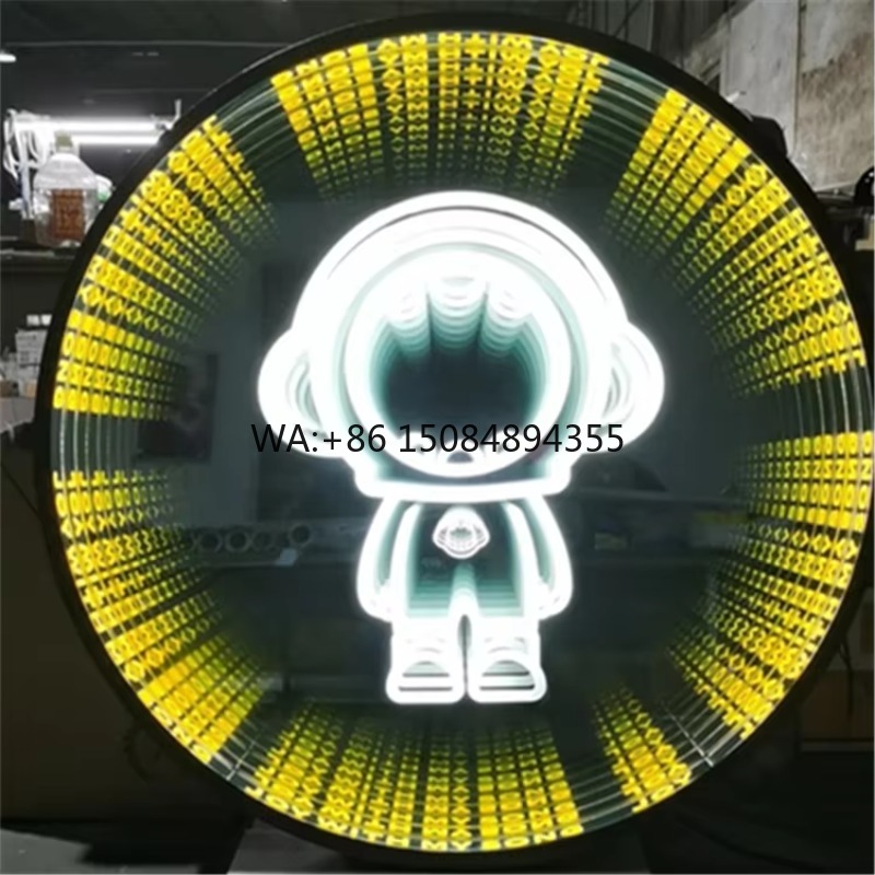 Customizable 3D LED Infinite M - Decorative Mirror 评论和价格